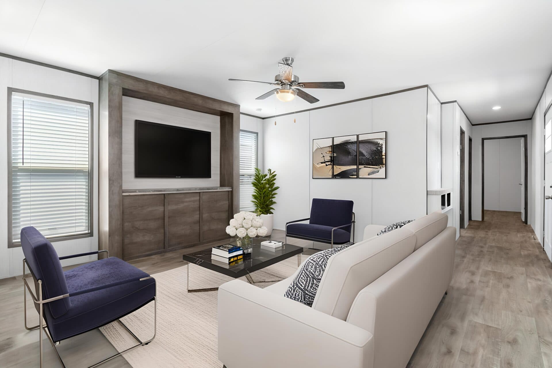 The lincoln interior home features