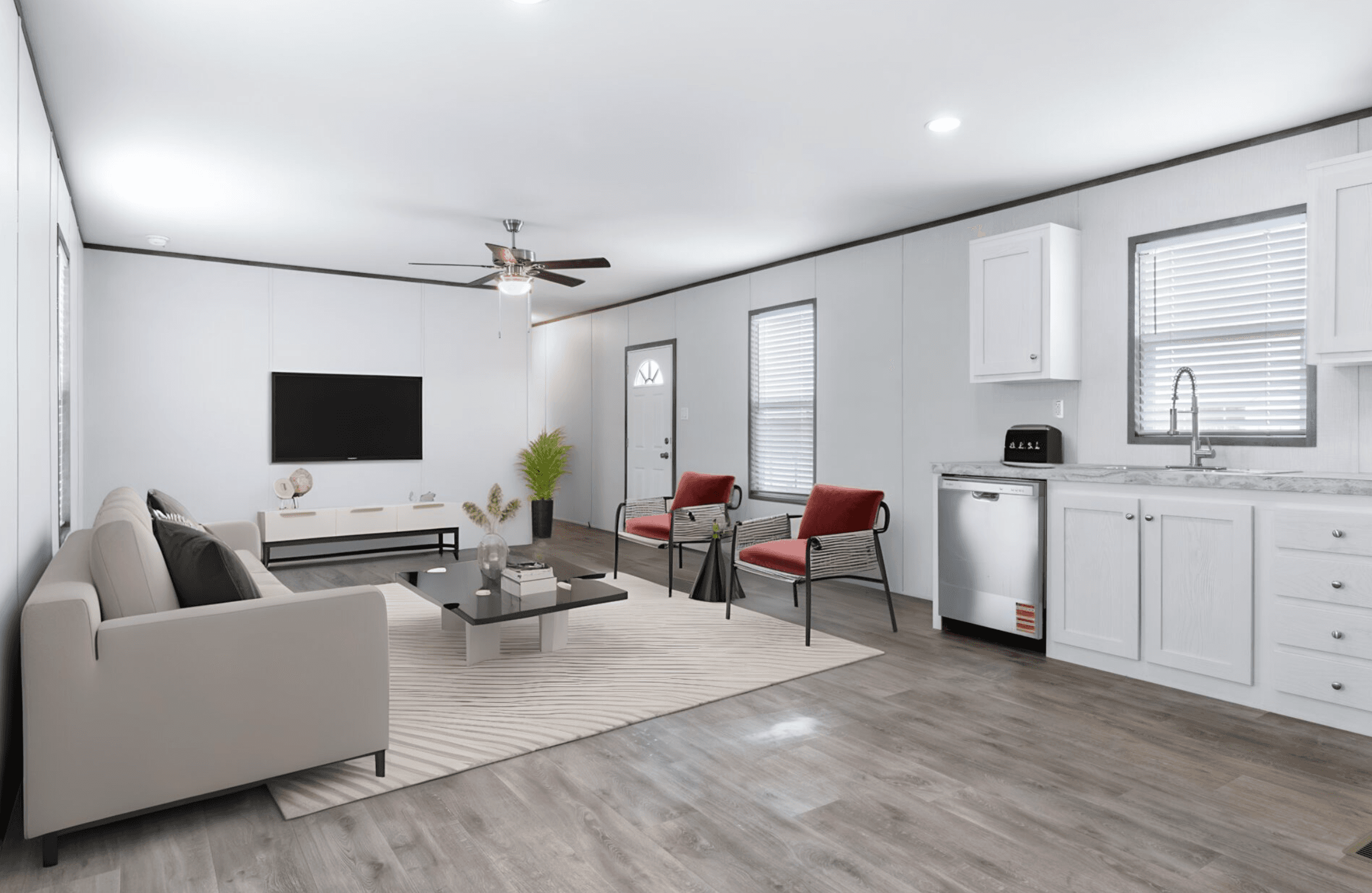 Tropic interior home features