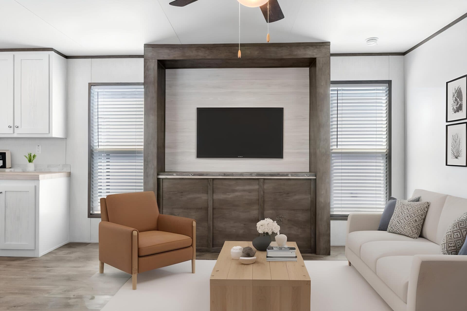 The lincoln interior home features