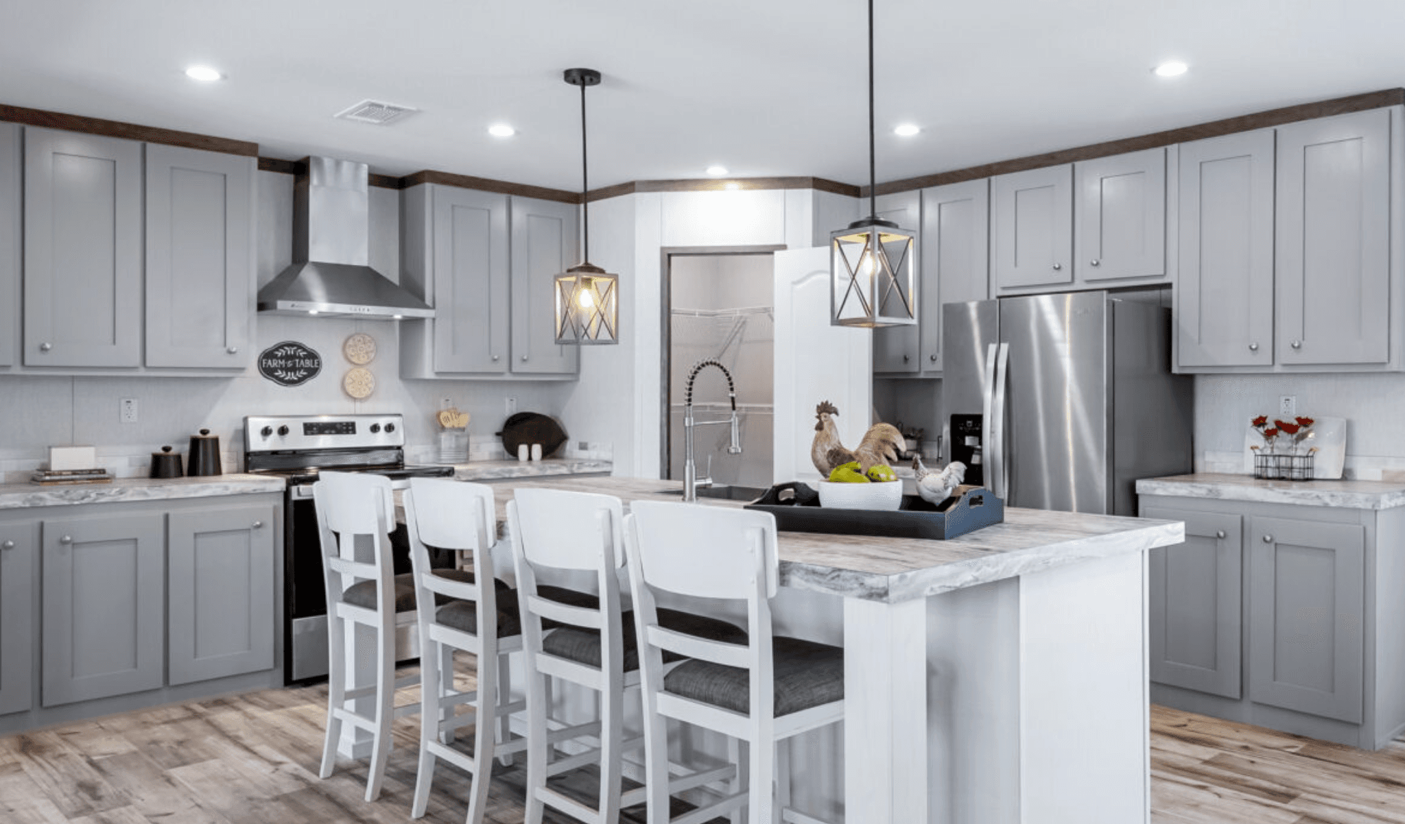 Titanium kitchen home features