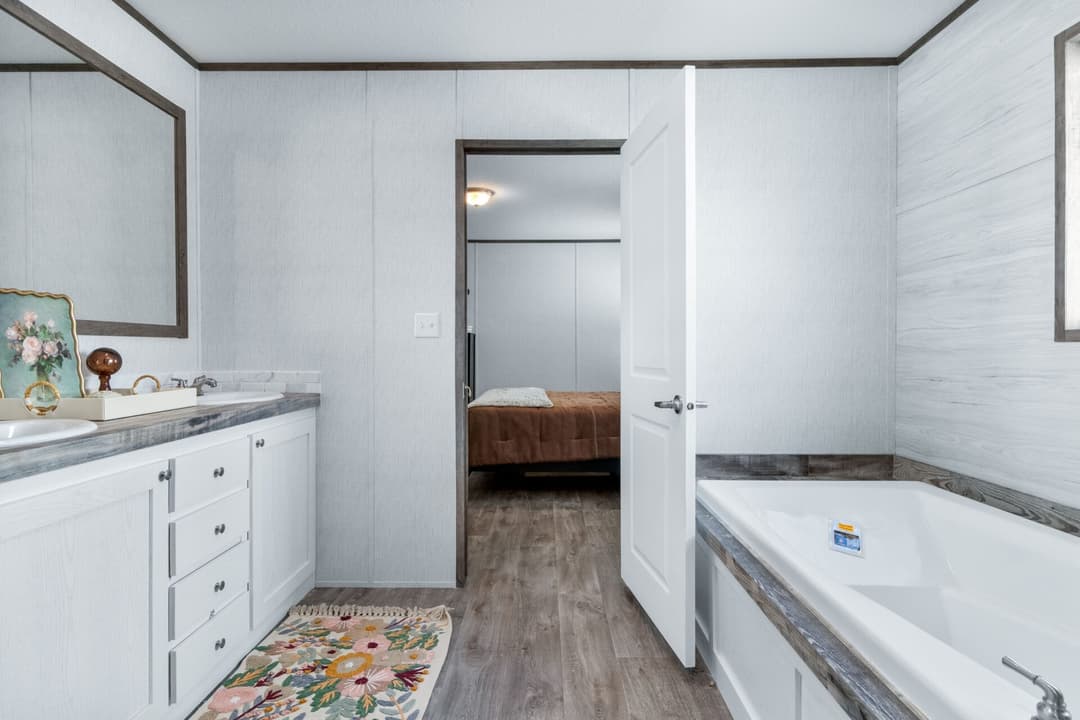 The eisenhower bathroom home features