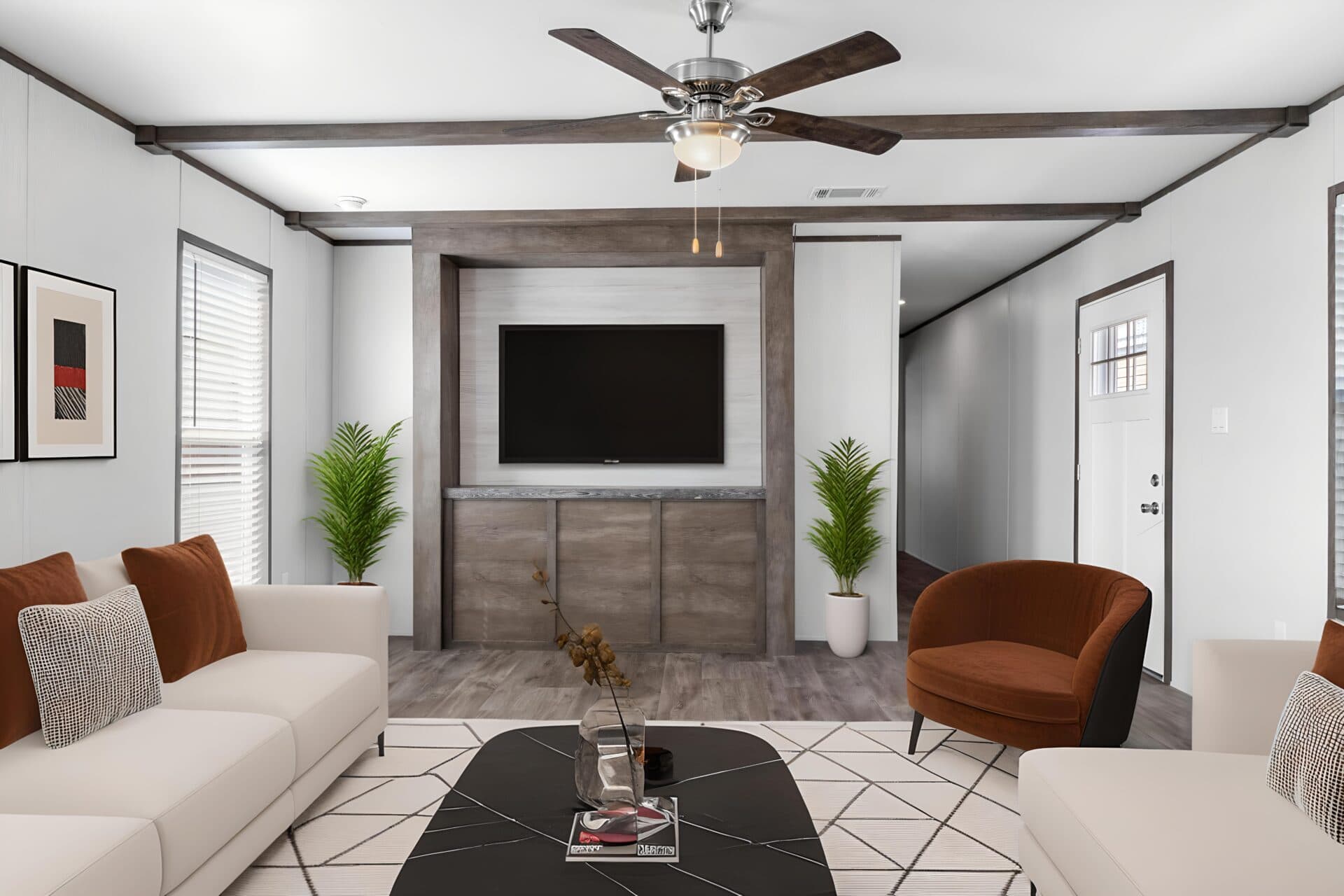 The patton hero and interior home features