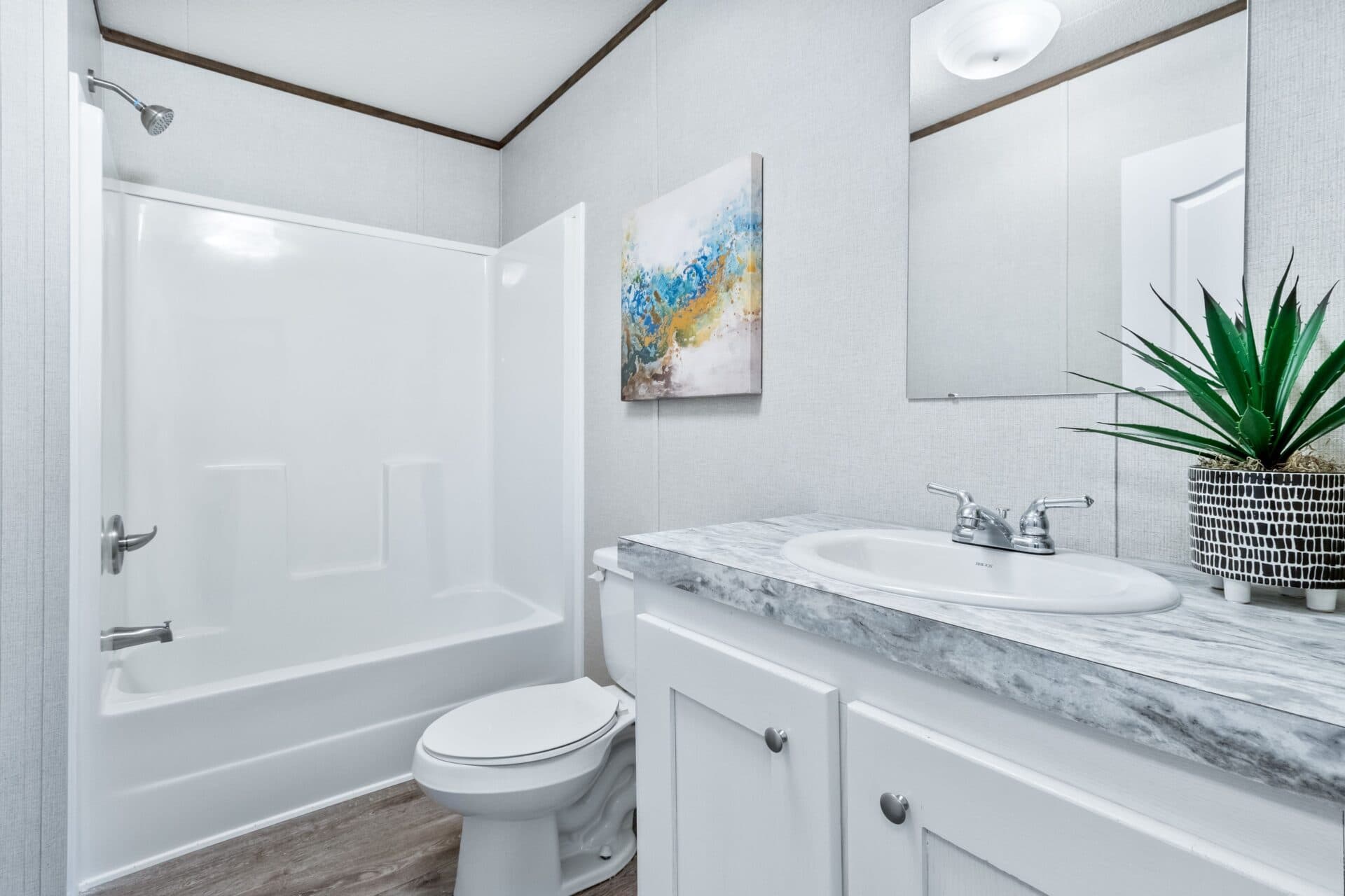 Rosewood bathroom home features