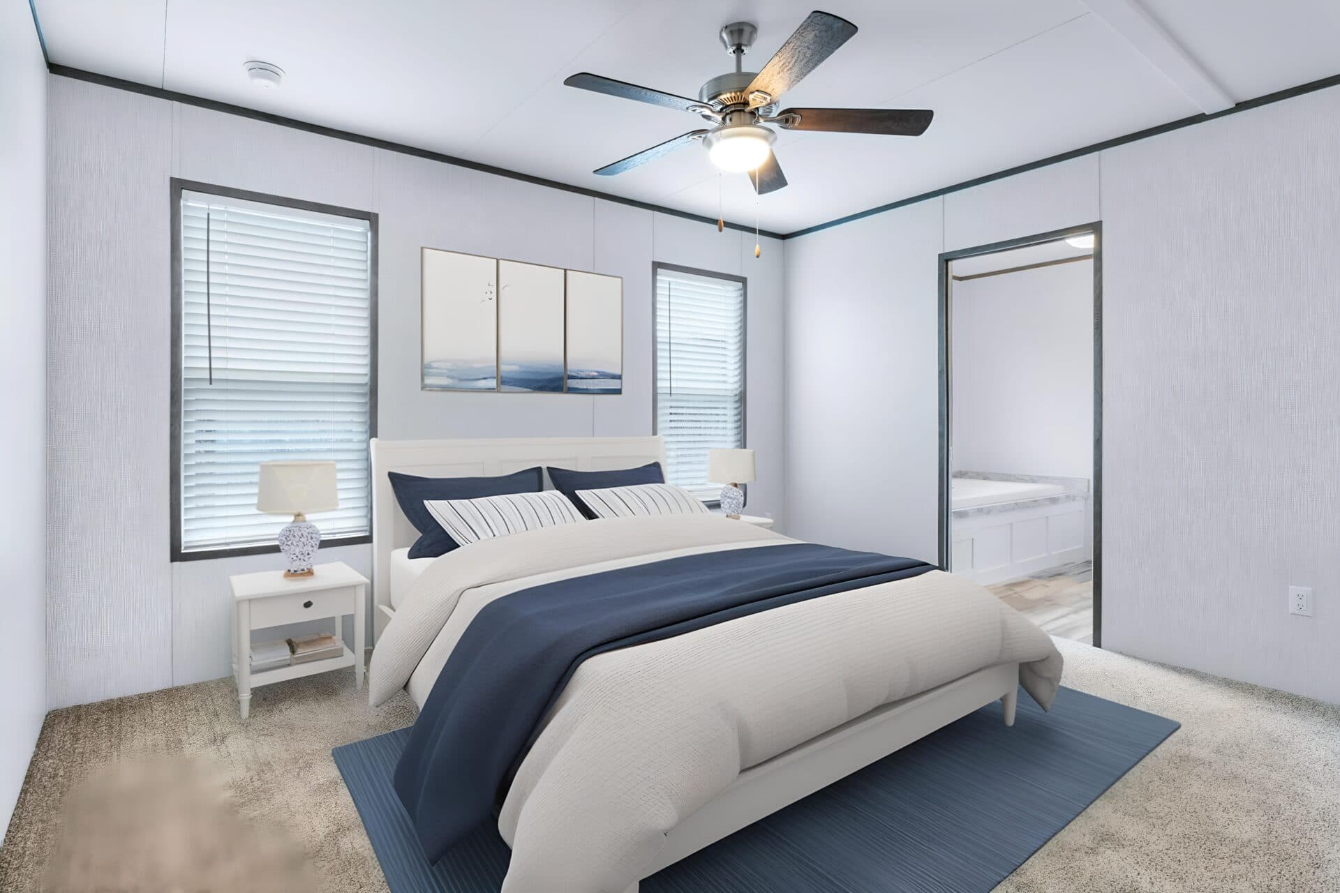 The cuatro bedroom home features