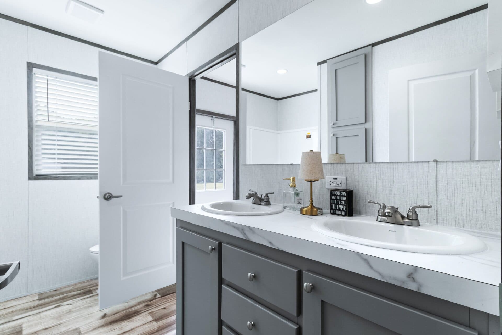 The murphy bathroom home features