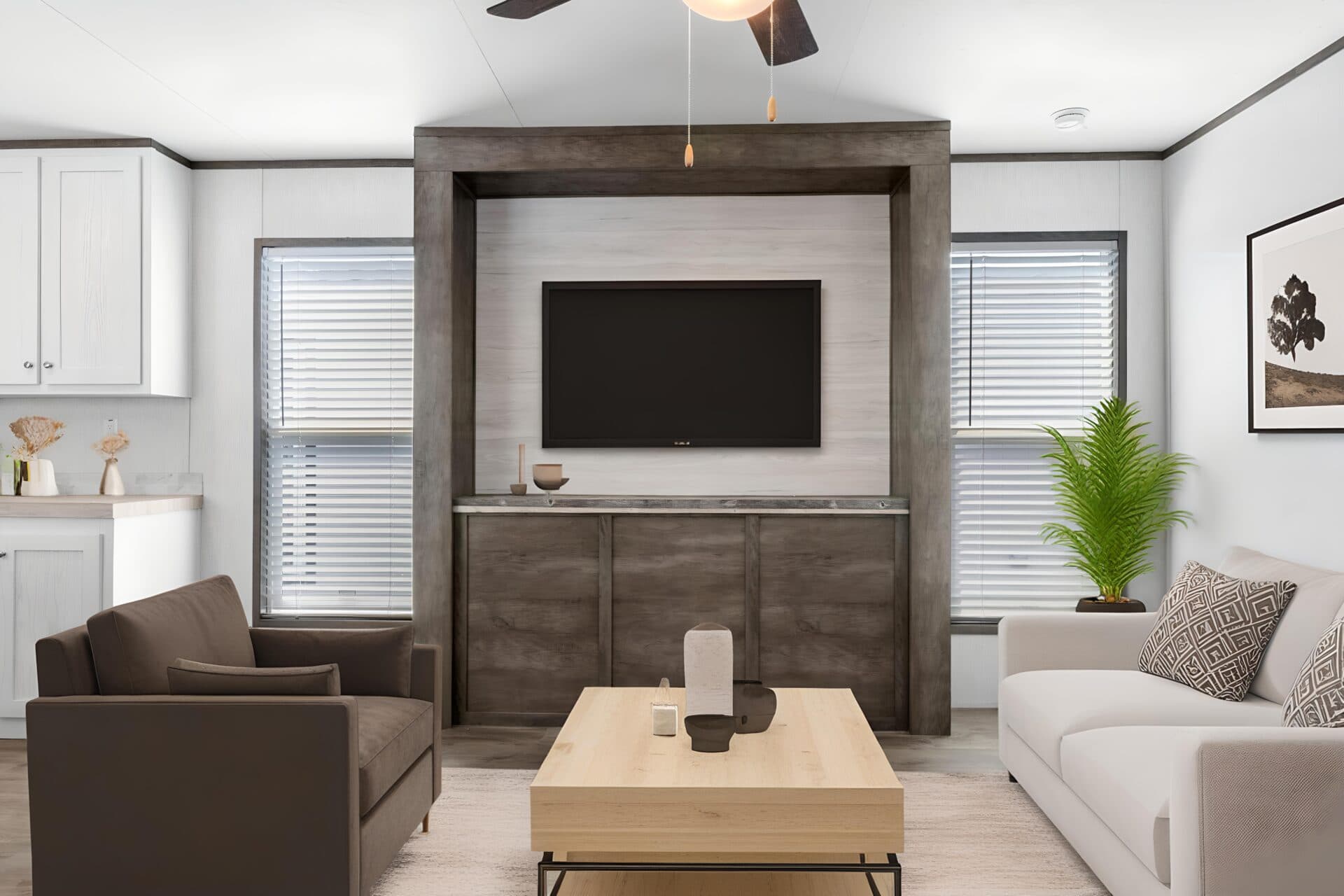 The lincoln interior home features