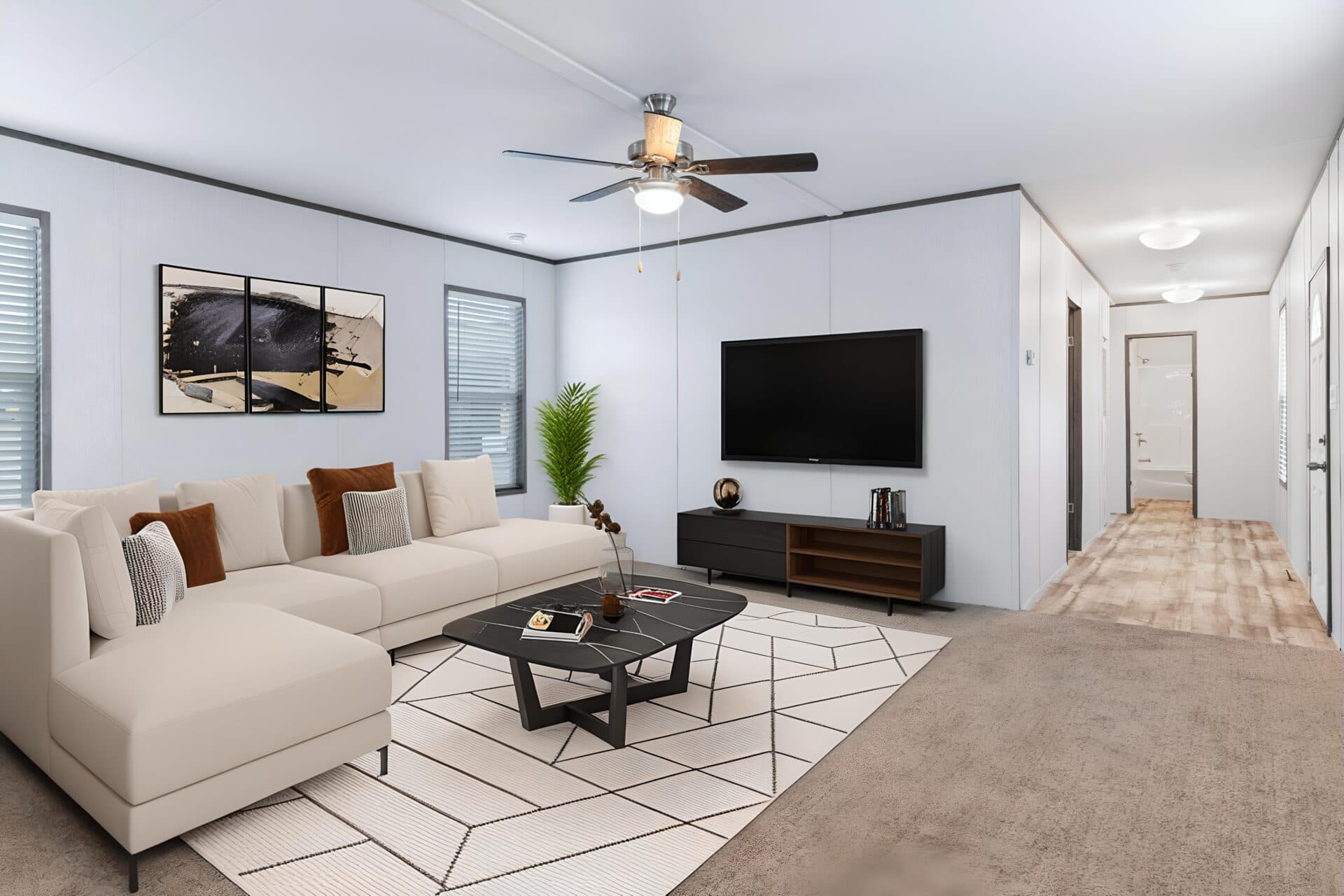 The cuatro hero and interior home features