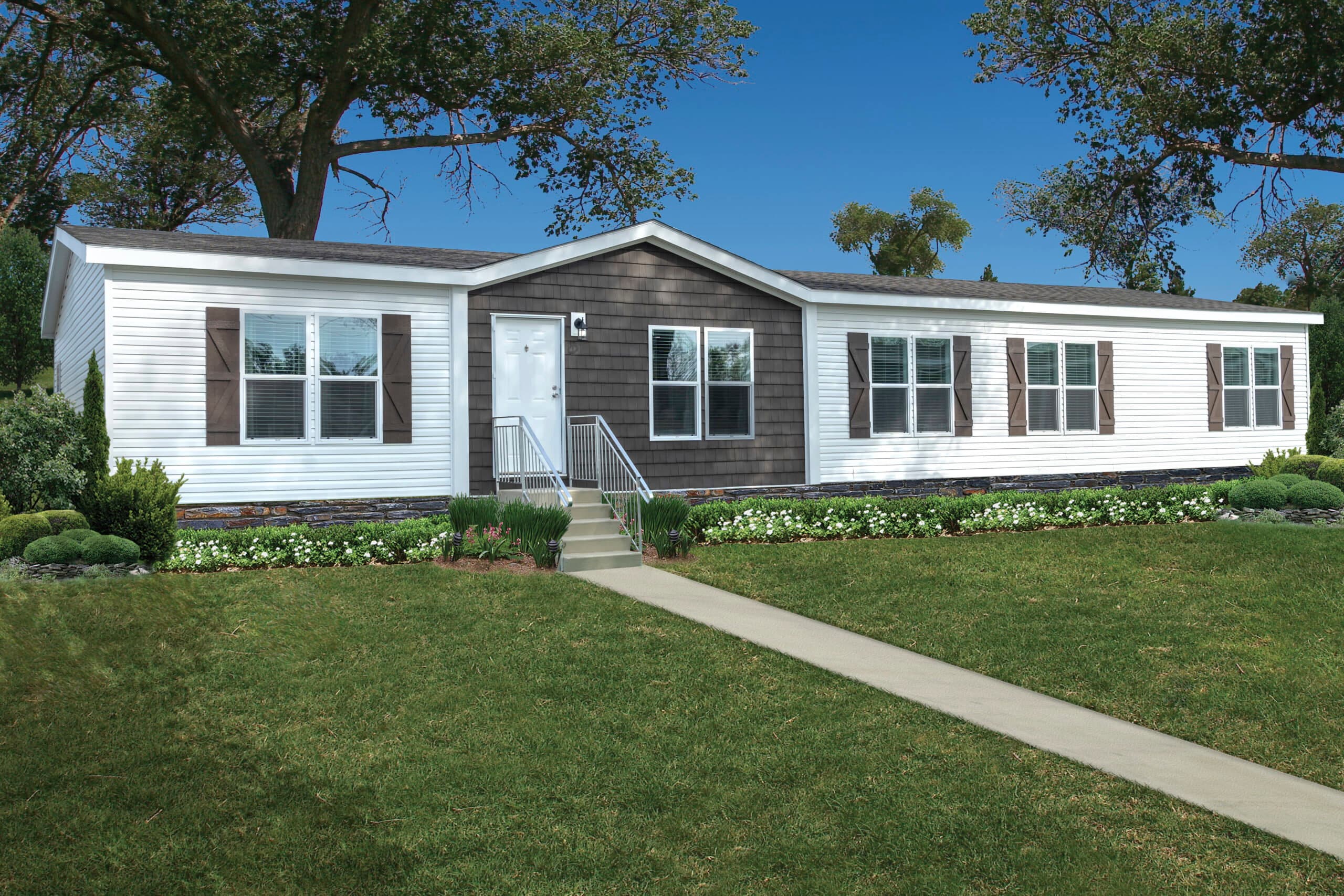 Md-56 elevation, hero, and exterior home features