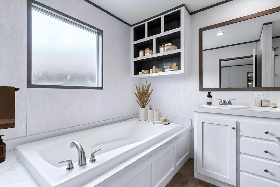The jackson bathroom home features