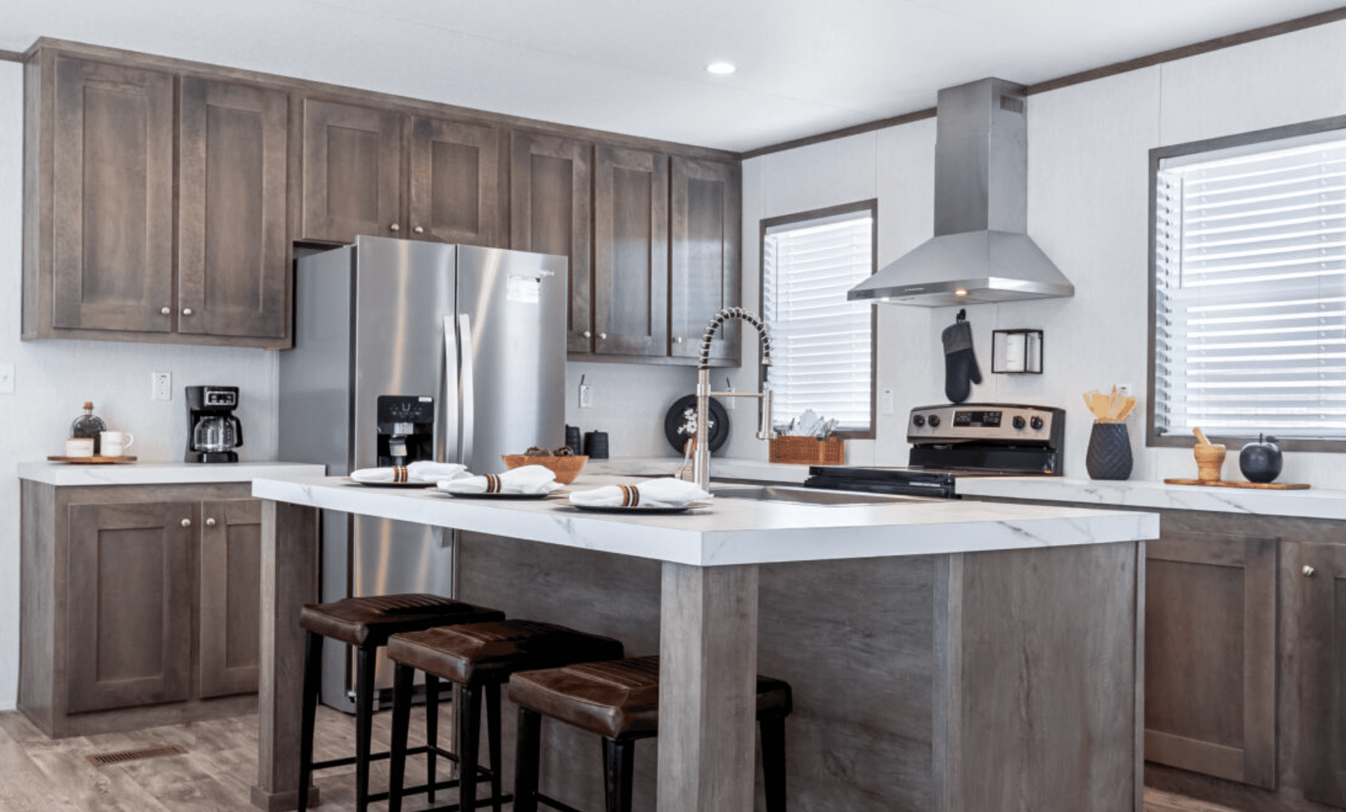 Titanium hero and kitchen home features