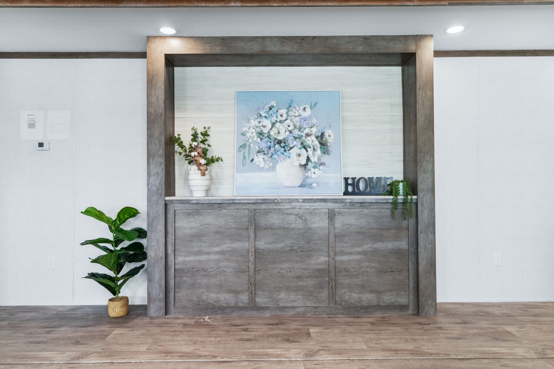 The eisenhower interior home features