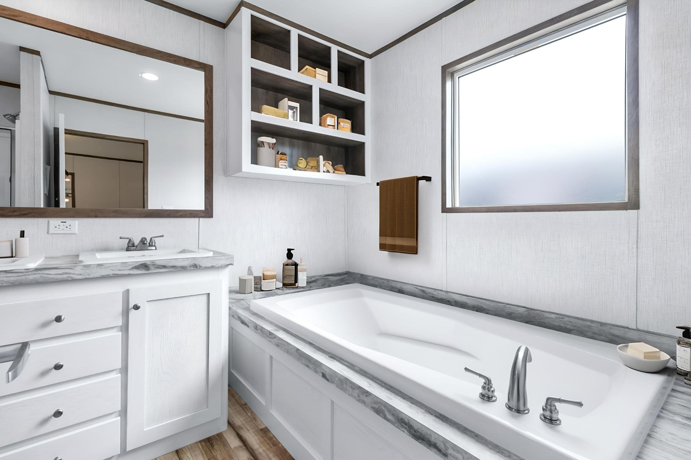 Cypress bathroom home features