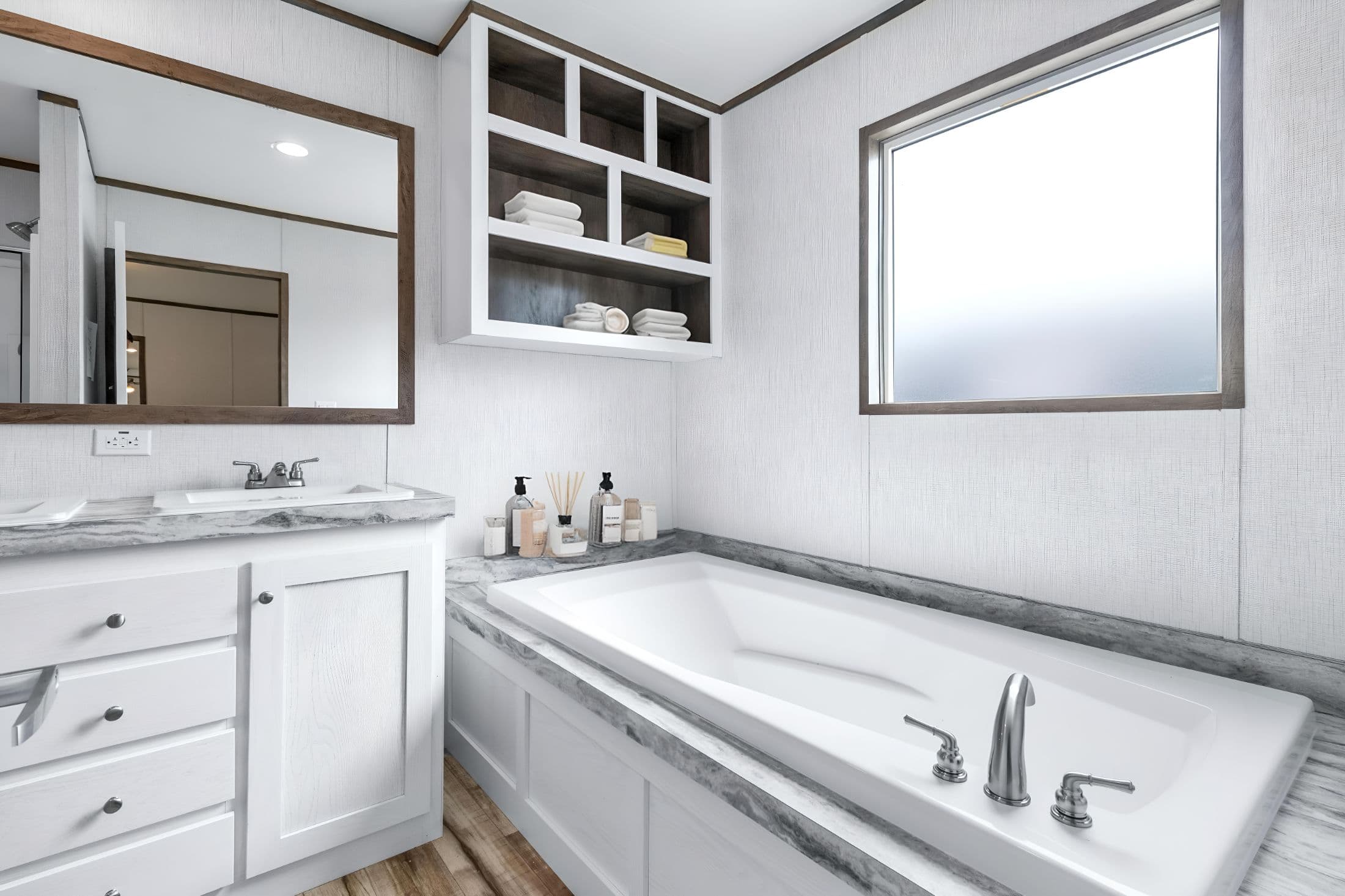 Cypress bathroom home features
