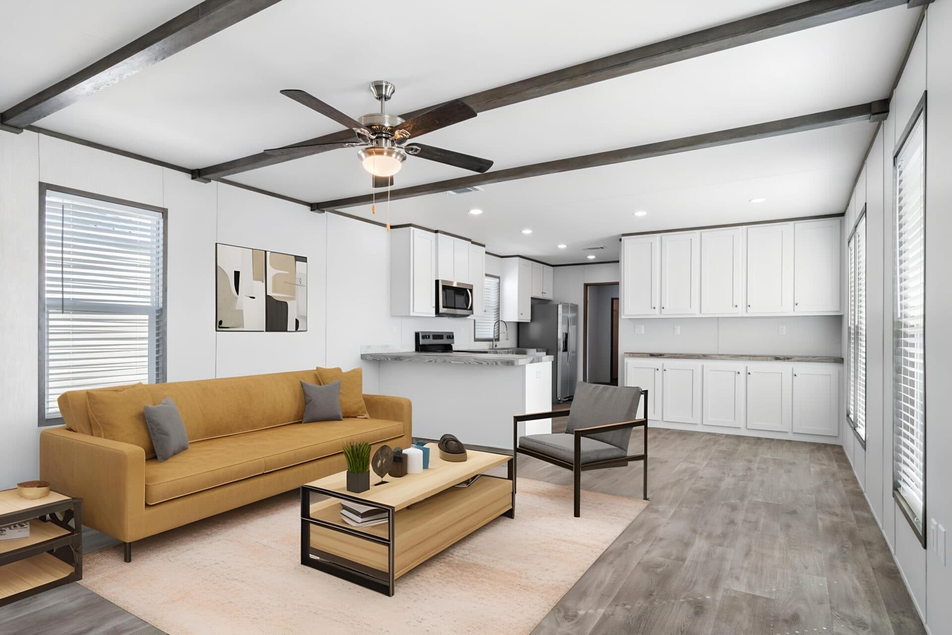The patton interior home features