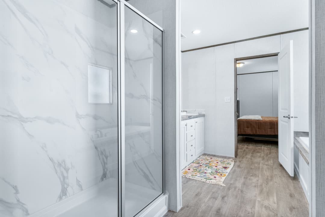 The eisenhower bathroom home features