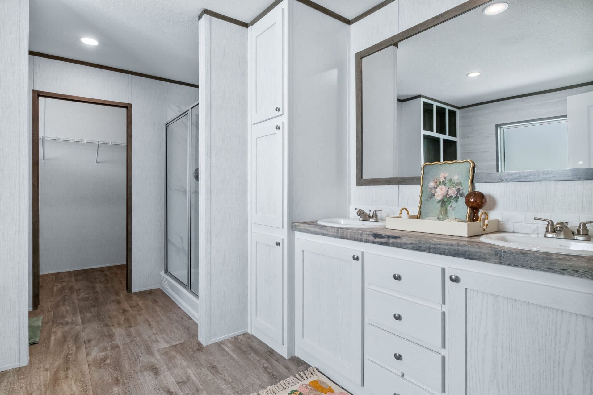 The eisenhower bathroom home features