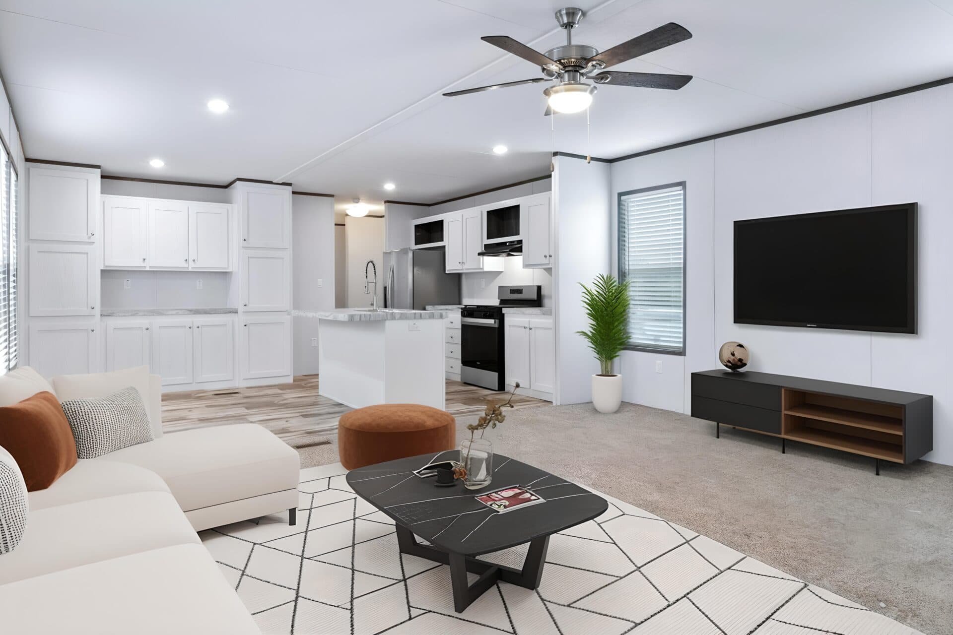 The cuatro interior home features