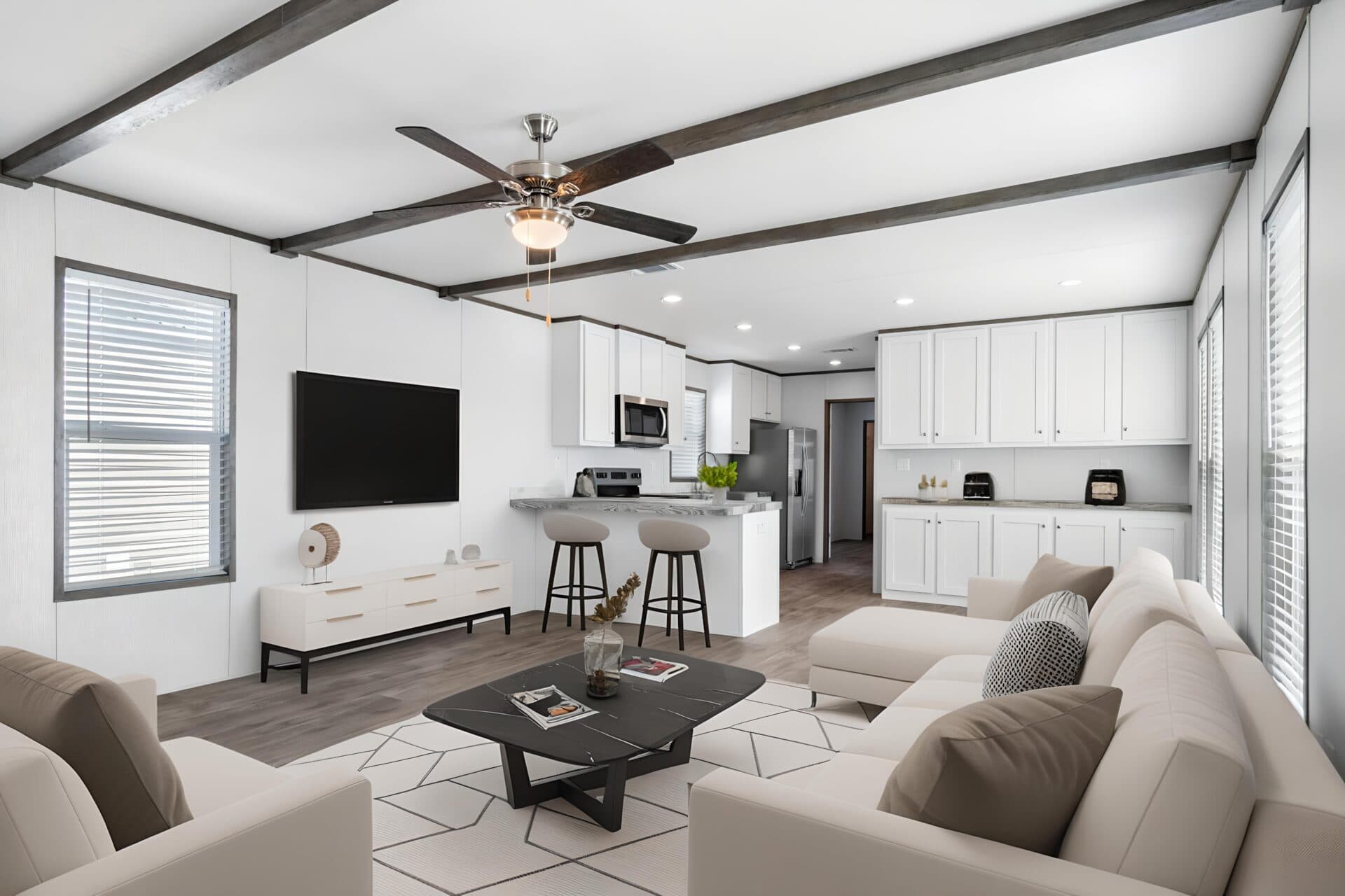 The patton interior home features